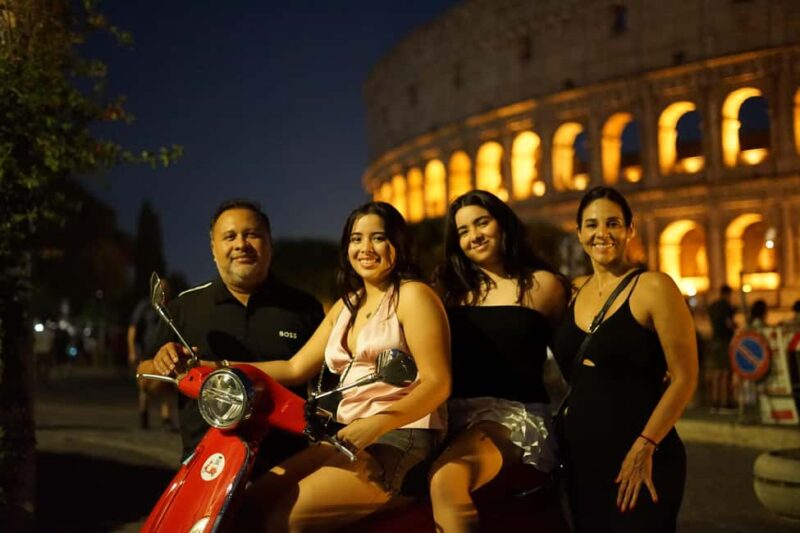 Rome: City Highlights Nighttime Vespa Photoshoot Jouney - Riding a Vespa Through Rome’s Historic Streets