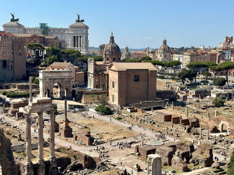 Rome: Colosseum, Roman Forum and Palatine Hill Guided Tour - Walking Up Palatine Hill to Trace Rome’s Legendary Origins