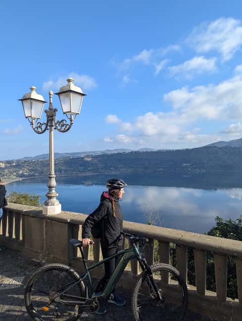 Rome: E-Bike Tour on the Appian Way to Castel Gandolfo and the Lake - Reaching the Volcanic Crater of Lake Albano
