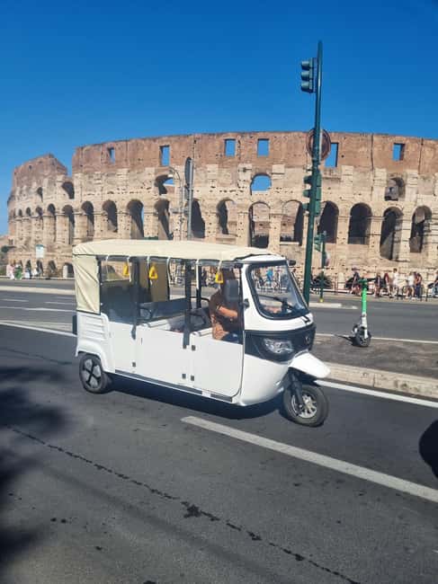 Rome: Electric Tuk-Tuk photo experience with driver - Discover Romes Iconic Landmarks on a Guided Electric Tuk-Tuk