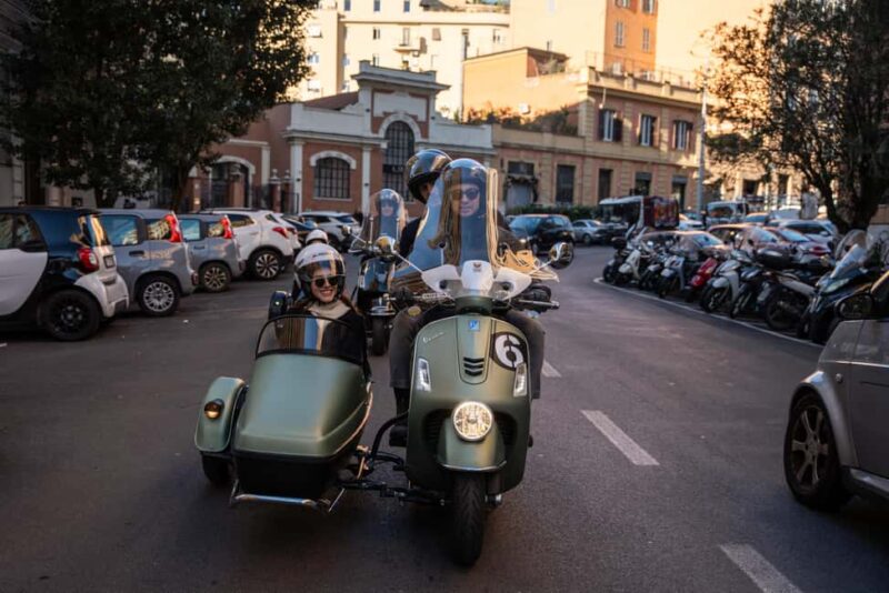 Rome: Evening Vespa Sidecar City Tour - Discover Romes Nighttime Charm on a Vespa Sidecar Tour for 2