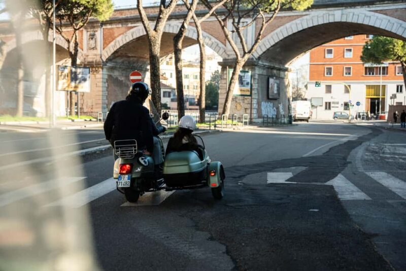 Rome: Evening Vespa Sidecar City Tour - Panoramic Views from Janiculum Hill and Scenic Drives