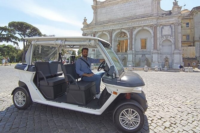 Rome: Explore the Top Highlights on a Private Golf Cart Tour - Panoramic Views from Terrazza del Gianicolo