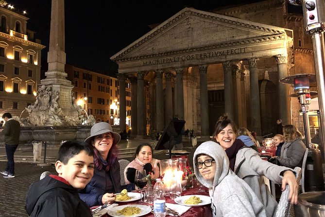 Rome Food Experience Max 6 People Group Tour | w/Private Option - Dining with a View: Pasta and Wine at the Pantheon