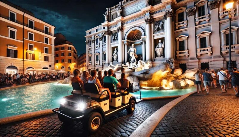 Rome: Golf Cart Night Pick up Tour - Explore Rome’s Nighttime Beauty in a Comfortable Golf Cart