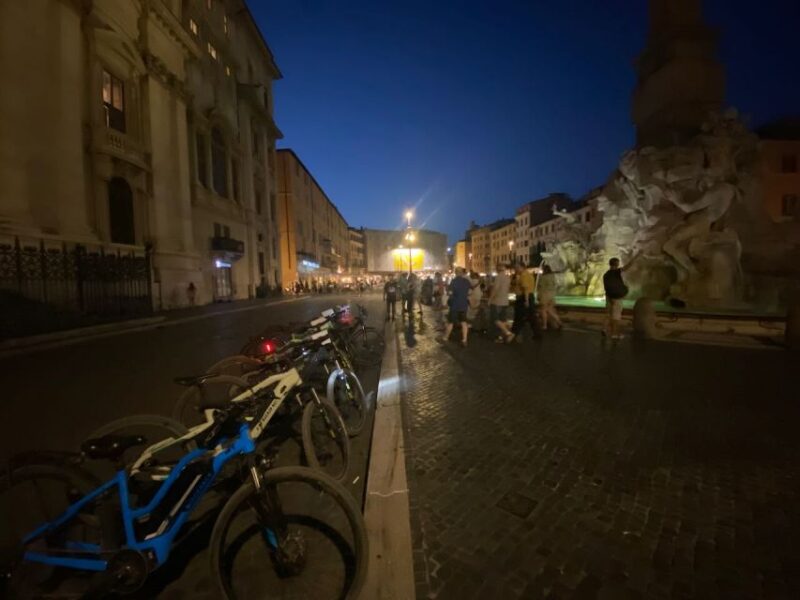 Rome :guided night e-bike tour with typical ice-cream - Pacing, Timing, and Group Size