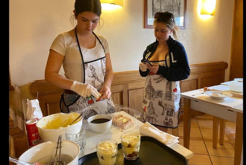 Rome: Hands-On Pasta & Tiramisu Class - Drinking and Socializing During the Class