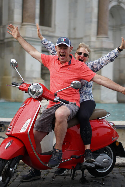 Rome: Hidden Gems Guided Vespa experience with Photos - Safety and Comfort on the Vespa Tour