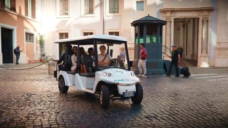 Rome Highlights & Food Tasting  3H Golf Cart Tour - Visiting the Colosseum and Castel Sant’Angelo