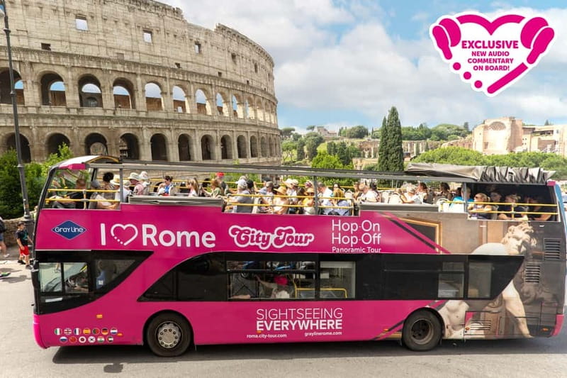 Rome: Hop-on Hop-off Sightseeing Bus Tour with Audioguide - The Modern Pink Buses and Onboard Comfort