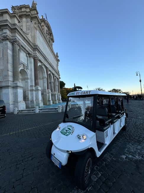 Rome in 3hours with Private Golf Cart tour and food tasting - Exploring Romes Historic Squares and Churches
