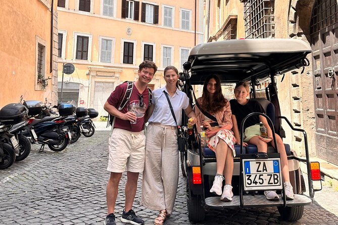 Rome in a Golf Cart Shared tour of Catacomb Ancient Appian - Exploring Rome’s Iconic Landmarks in a Golf Cart