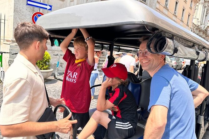 Rome in a Golf Cart Shared tour of Catacomb Ancient Appian - The Value of a Personal and Accessible Rome Tour