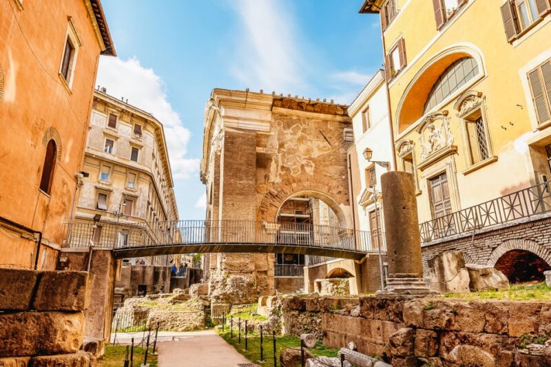 Rome: Jewish Ghetto & Campo de Fiori by Night Food Wine Tour - Visiting Key Ancient Roman Sites Along the Route