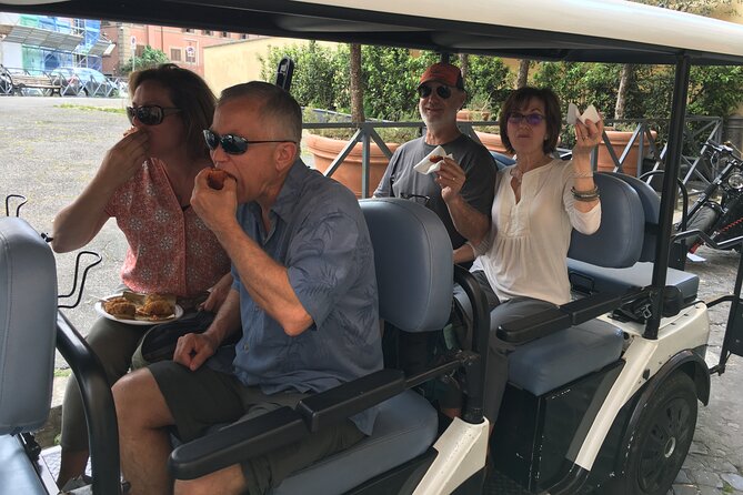 Rome: Lip Smacking 4 hours Foodie Tours in golf cart - Glide Through Rome in Comfort and Style