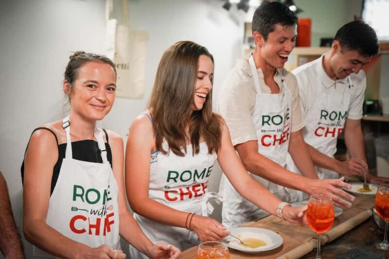 Rome: Make Pasta & Mix 3 Italian Spritz Near the Colosseum - Starting the Class with Italy’s Iconic Aperol Spritz