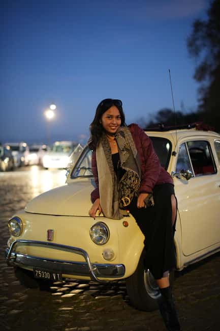 Rome: Night Magic Vintage Car Experience Photoshoot - The Charm of a Restored Fiat 500
