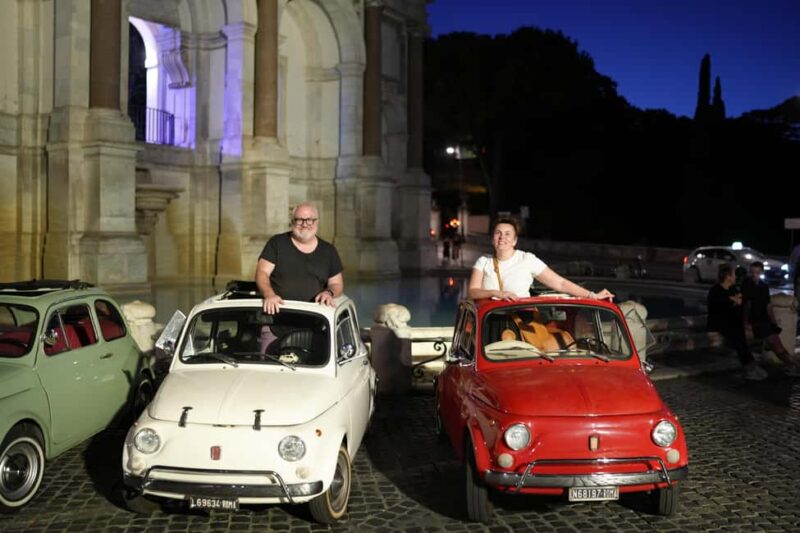 Rome: Night photosession in a Fiat 500 with Aperol Spritz - Experiencing Rome’s Nightlife and Local Spots