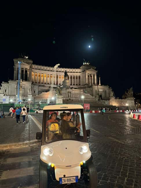 Rome: Nocturnal Golf Cart Tour - Discover Rome After Dark on a Luxurious Golf Cart Tour