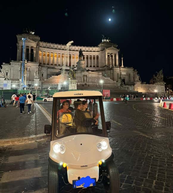 Rome: Nocturnal Golf Cart Tour - Key Points