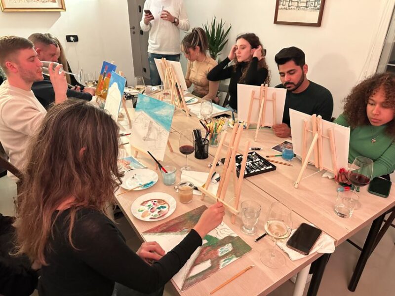 Rome: Painting Class with Unlimited Wine - Accessibility and Practicalities