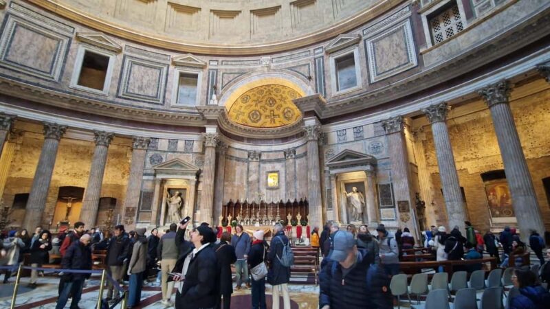 Rome: Pantheon Guided Tour with Entry Ticket - Practical Aspects: Logistics and Accessibility