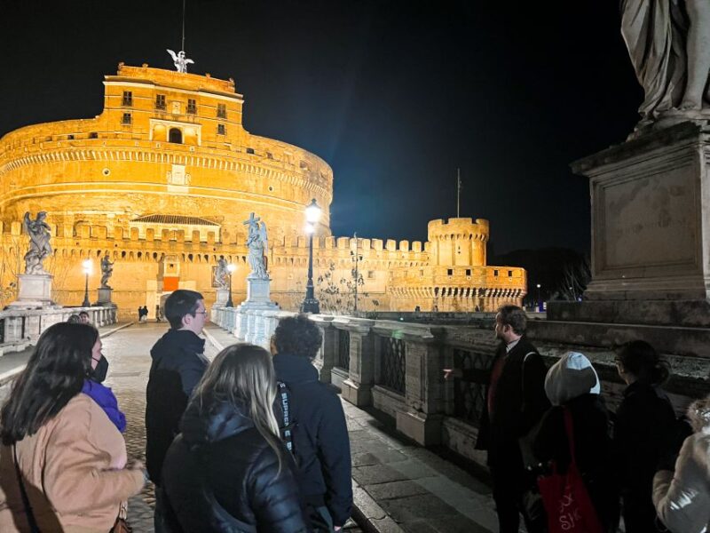 Rome: Paranormal Night Walking Tour & Secret Backstreets - Crossing Ponte Sisto and the Fountain of the Mask