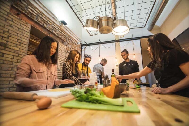 Rome: Pasta Cooking Class with Market Visit and Wine - Making and Cooking Different Pasta Types