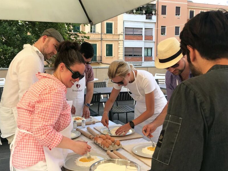 Rome: Pasta, Ravioli, and Tiramisu Cooking Class with Wine - The Intimate and Interactive Cooking Atmosphere