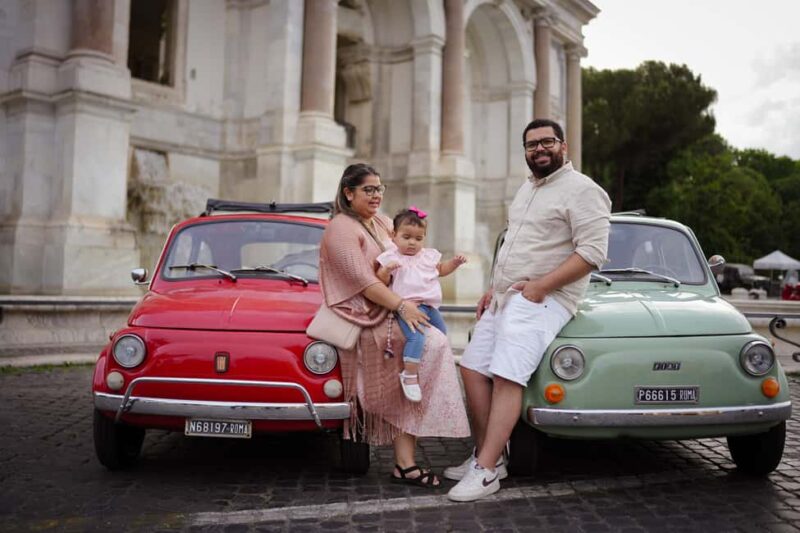 Rome: Photography service with Classic car fiat 500 - Key Points