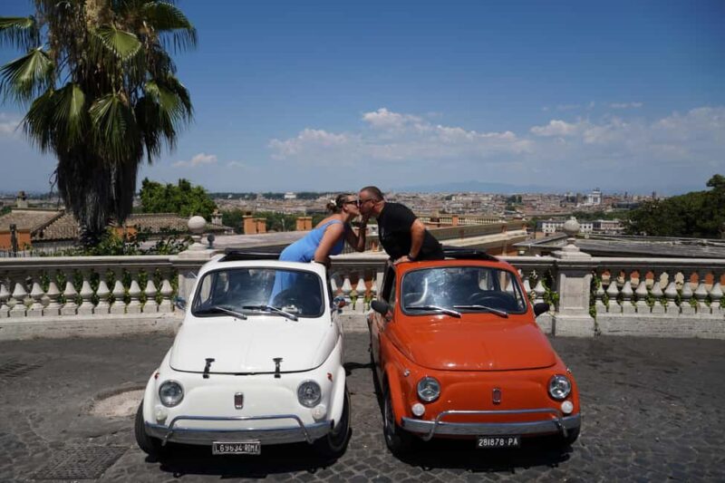 Rome: Photography services with Fiat 500 Vintage Car Tour - Starting the Roman Adventure at Oppio Caffè