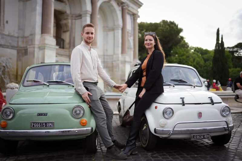 Rome: Photoshoot Service with Vintage Fiat 500 - The Best of Rome in a Retro Car: Is It For You?