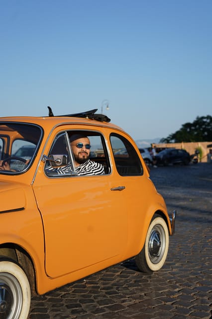 Rome Pro Photoshoot Service with Free Transport by Fiat 500 - The Photoshoot Experience and Professional Photographer