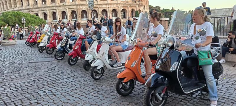 Rome: Ride as a Passenger on a Vespa on Guided City Tour - Key Points