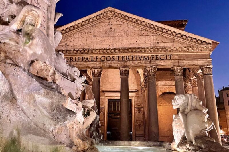 Rome: Rome at Night Evening Historical Walking Tour - Illuminated Trevi Fountain: Tossing Coins for a Return Visit