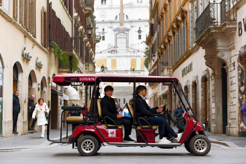 Rome: Squares and Fountains Golf Cart Tour - Key Points