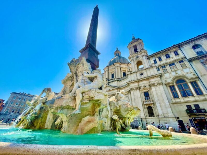 Rome Squares and Fountains Tour & River Boat Hop On Hop Off - Walking Tour Highlights: From the Spanish Steps to Castel Sant’Angelo