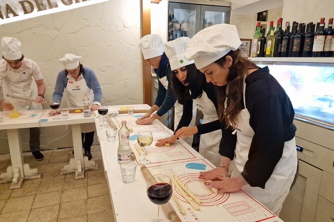 Rome: Tonnarello Cacio & Ama Cooking class with Dinner & Wine - Engaging Guides and Cultural Insights