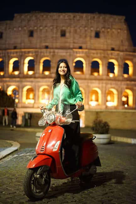 Rome: Vespa Night Experience with Aperol Spritz & Photos - Navigating Rome’s Narrow Streets and Hidden Alleys