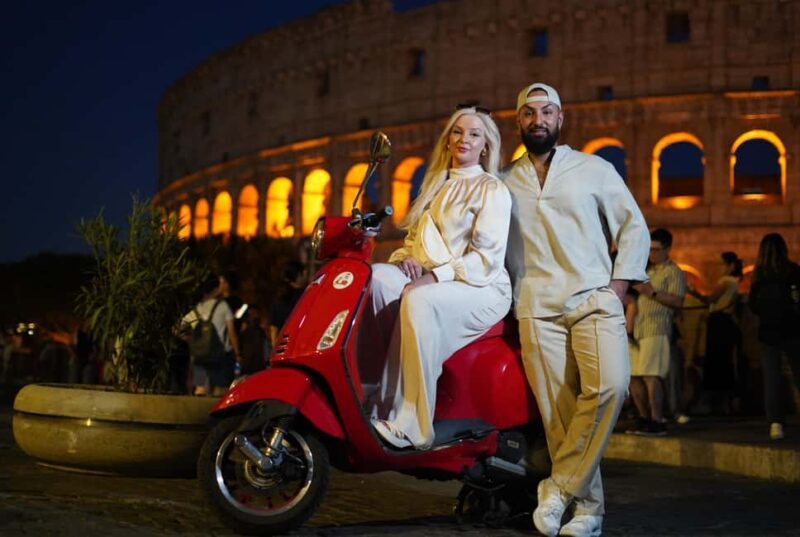 Rome: Vespa Scooter Night Tour with Pro Photographer service - Discover Rome on a Vespa Night Tour with Professional Photos