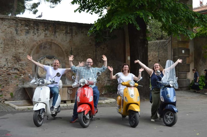 Rome: Vespa tour When in Rome with Dessert and Photography - Key Points