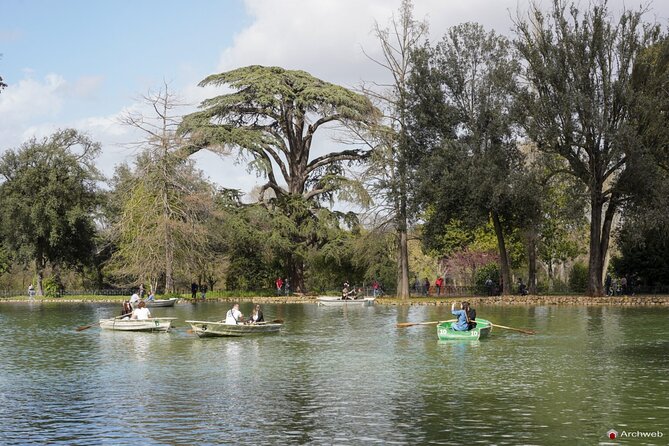 Rome Villa Borghese Lake Rowing Boat Tour and Aperitif - Exploring Villa Borghese Gardens and Its Reflection-Perfect Lake