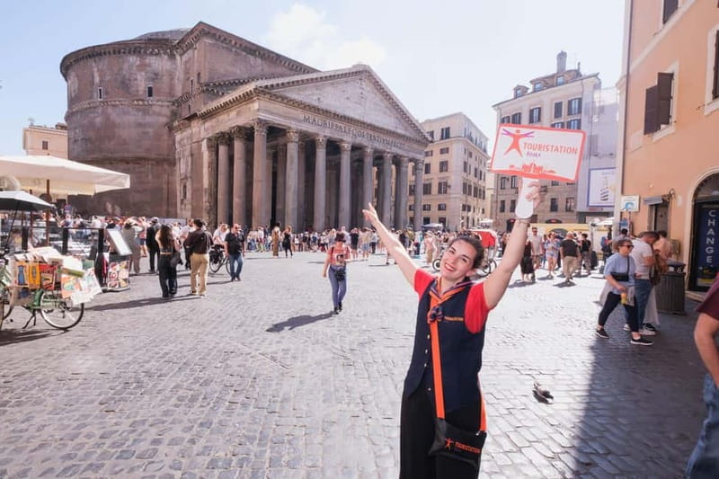 Rome: Walking guided tour and Pantheon Priority Entry Ticket - Logistics: Assistance, Entry, and Accessibility