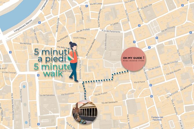 Romes Best-Preserved Monument Pantheon: Fast Track & Guided Tour - Practical Aspects: Ticket Collection and Entry Process