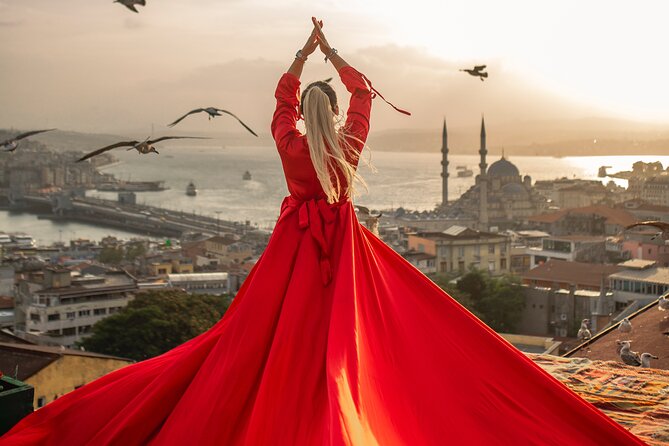 Rooftop Flying Dress Photo Shoot in Istanbul - The Photographers Expertise and Guidance