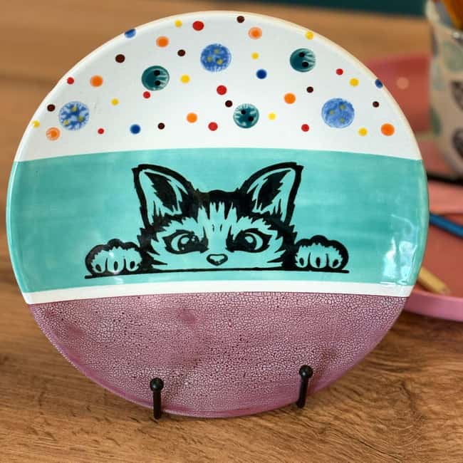 Rothenburg ob der Tauber: Paint your own ceramics - Glazing, Firing, and Collection Details