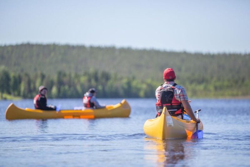 Rovaniemi: Authentic Reindeer Farm & Canoeing - Canoeing on a Quiet Arctic Lake with Guided Instruction