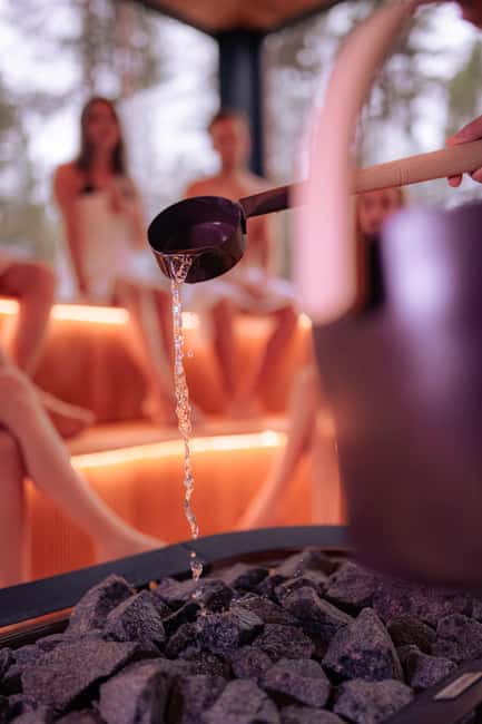 Rovaniemi: Daylight Forest spa,outdoor hot tubs and lunch - Warm Lunch with Fresh, Local Ingredients