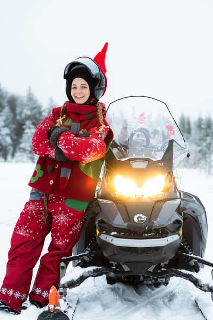 Rovaniemi: Elf's Enchanted Sleigh Ride of Kindness - The Snowmobile Sleigh Ride Through Arctic Forests