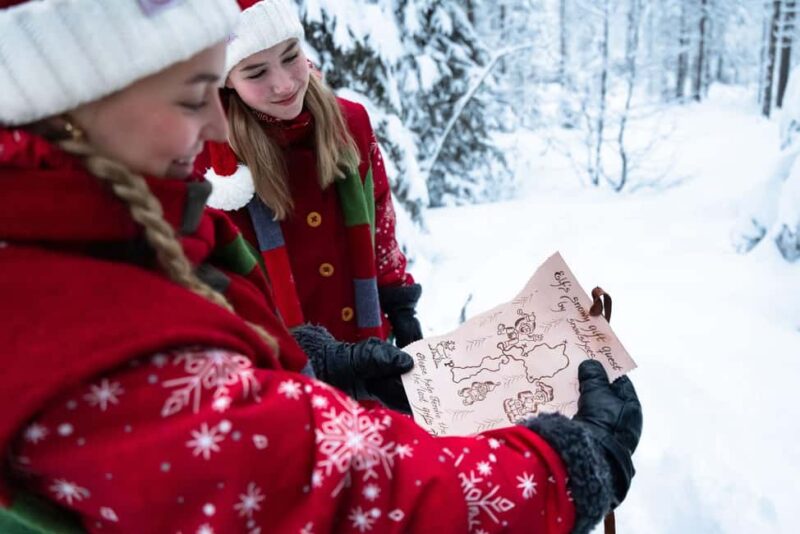 Rovaniemi: Elf's Snowy Gift Quest by Snowshoes - Starting at the Santa Claus Safaris Elf Adventure Center in Rovaniemi